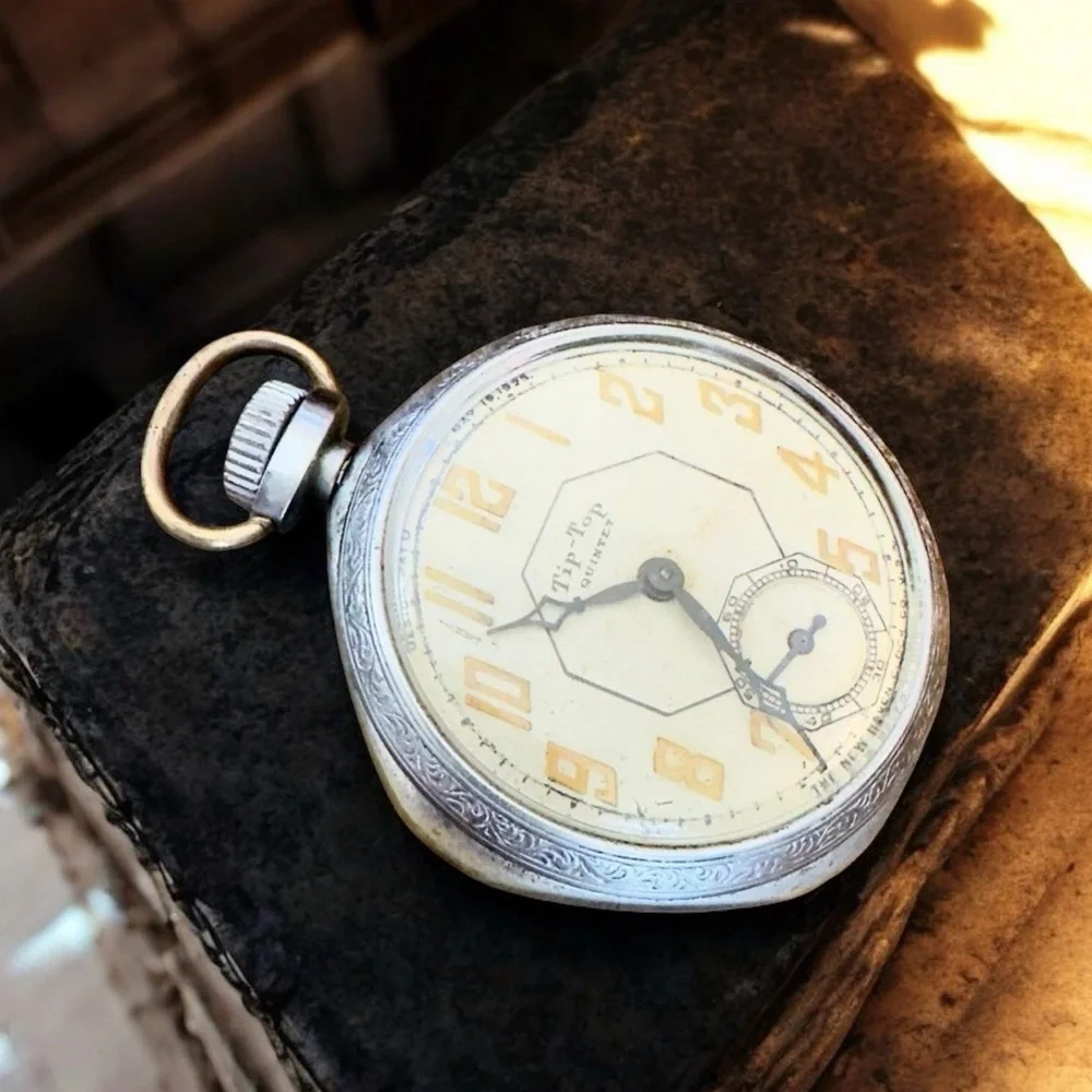 Antique 1925 Tip-Top Mechanical Pocket Watch